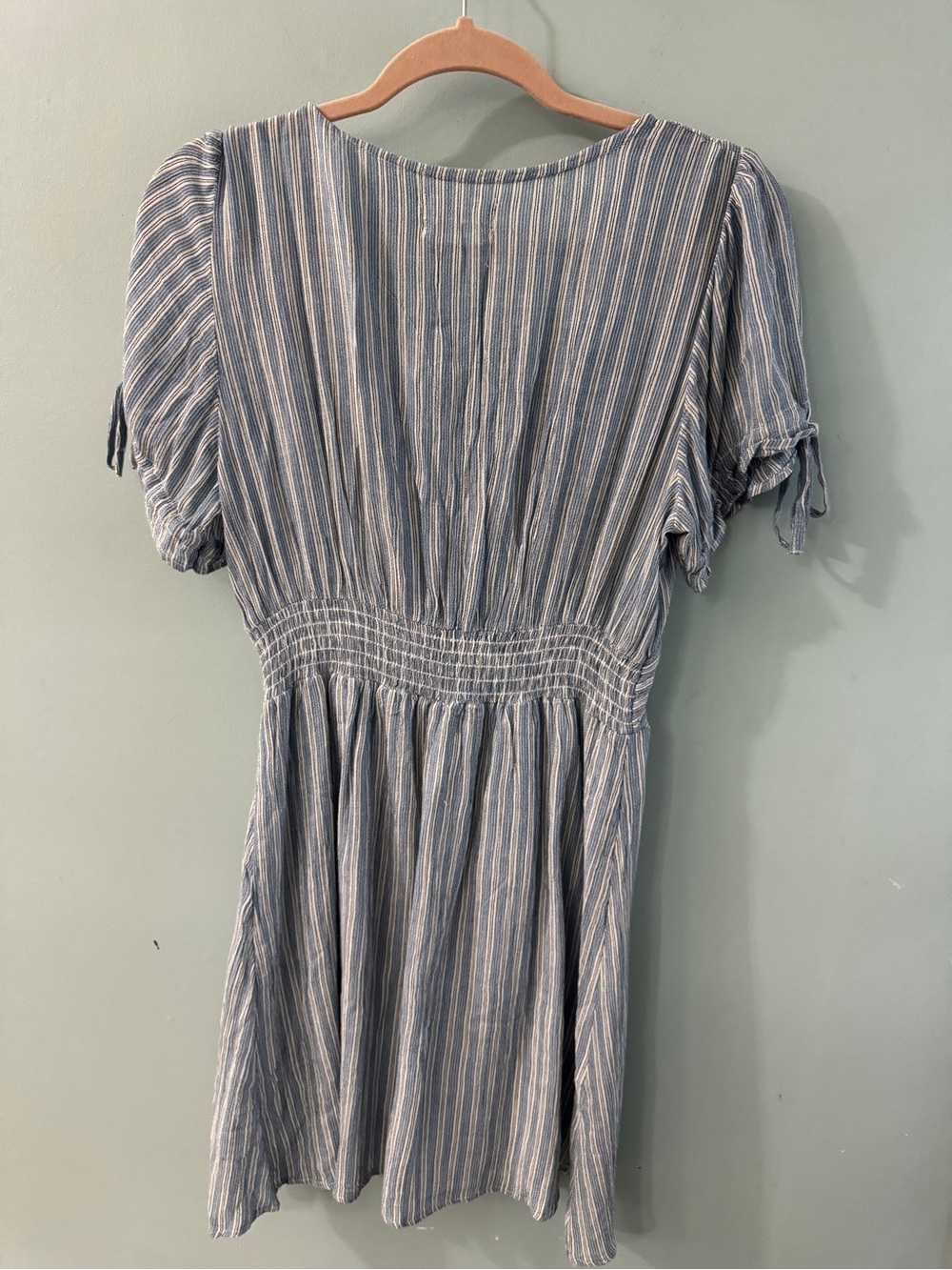 Urban Outfitters Blue & White Striped Mini Dress - Picture 4 of 4